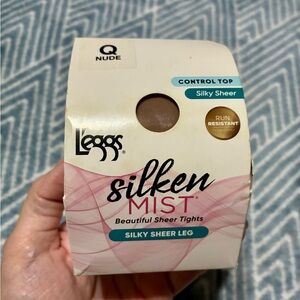 L'eggs Silken Mist Control Top Sheer Tights - Nude